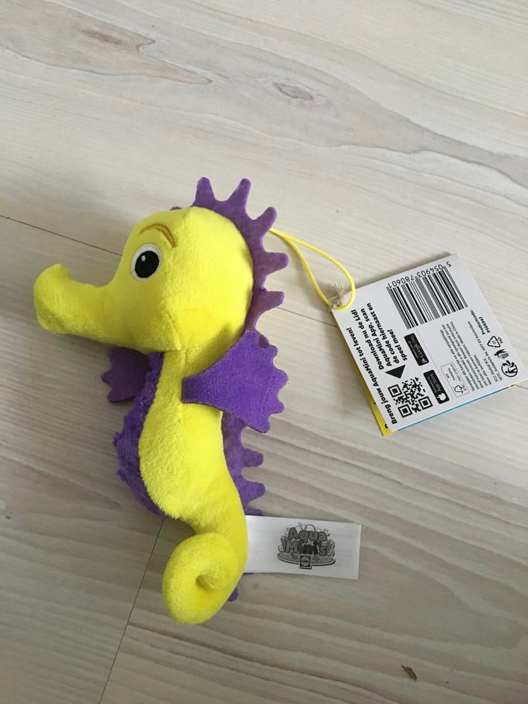 AquaMini Zeepaardje Knuffel - Nieuw met label, Ophalen of Verzenden, Nieuw, Overige typen