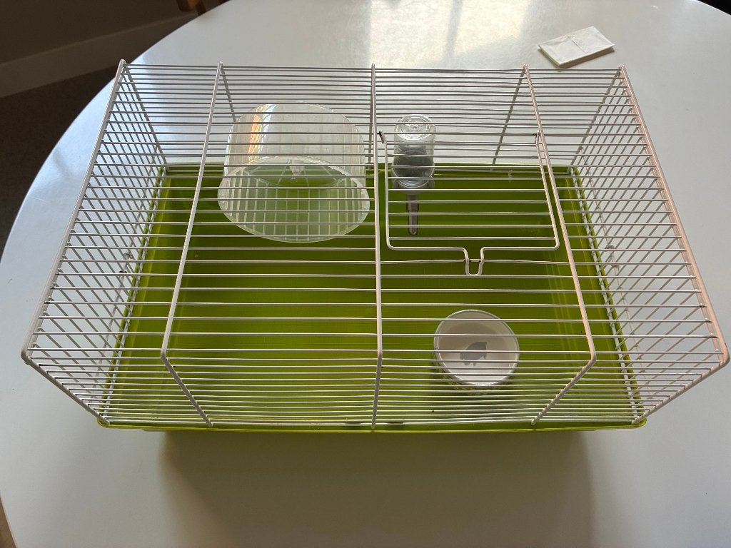 Knaagdierkooi met accessoires, Kooi, Minder dan 75 cm, Zo goed als nieuw, Hamster