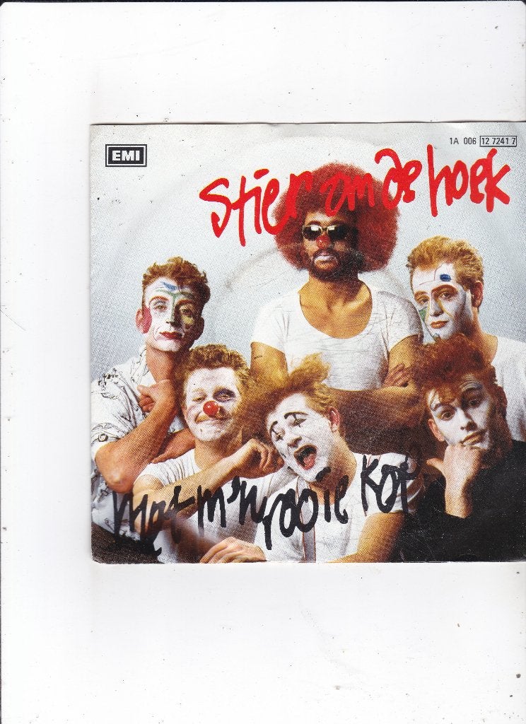 7" Single Stier Om De Hoek - Met m'n rooie kop, Ophalen of Verzenden, Gebruikt, 7 inch, Nederlandstalig