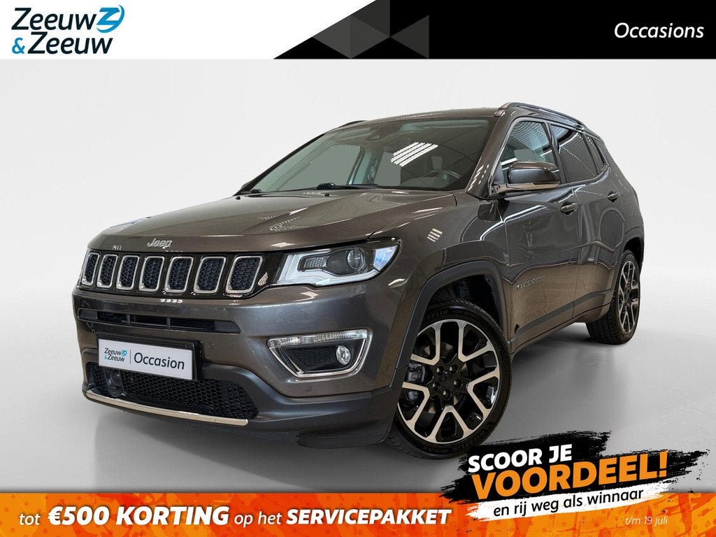 Jeep Compass 1.4 MULTI-AIR | LIMITED | LEDER | DEALERONDERHO, Auto's, Jeep, Bedrijf, Te koop, Compass, ABS, Achteruitrijcamera