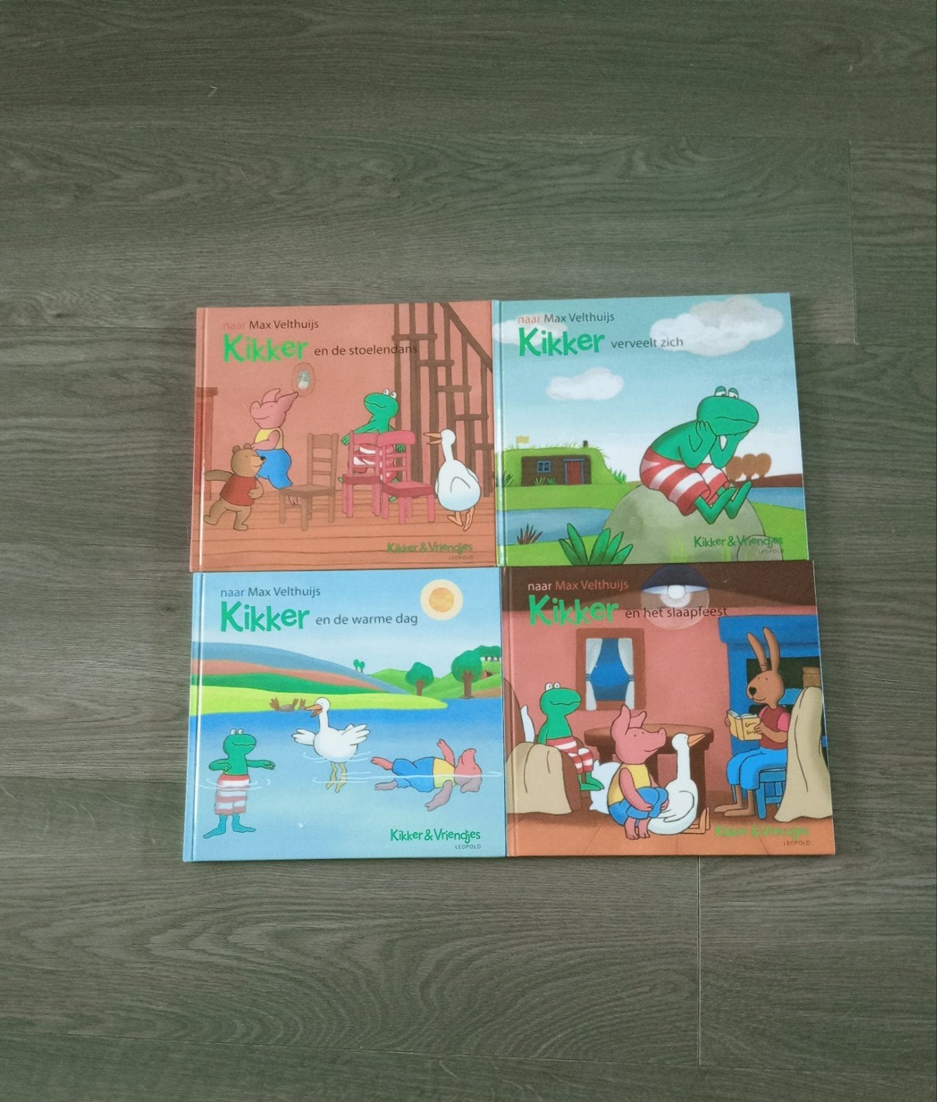 Kikker en Vriendjes boeken (4 stuks), Ophalen of Verzenden, Zo goed als nieuw, Max Velthuijs, 2 tot 3 jaar