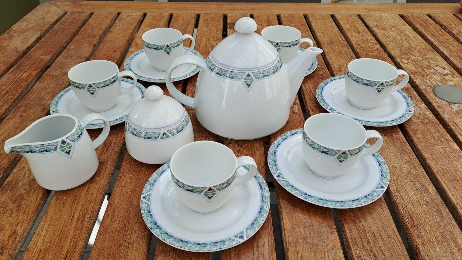 Arzberg theeservies, compleet en als nieuw, Ophalen, Arzberg, Zo goed als nieuw, Modern