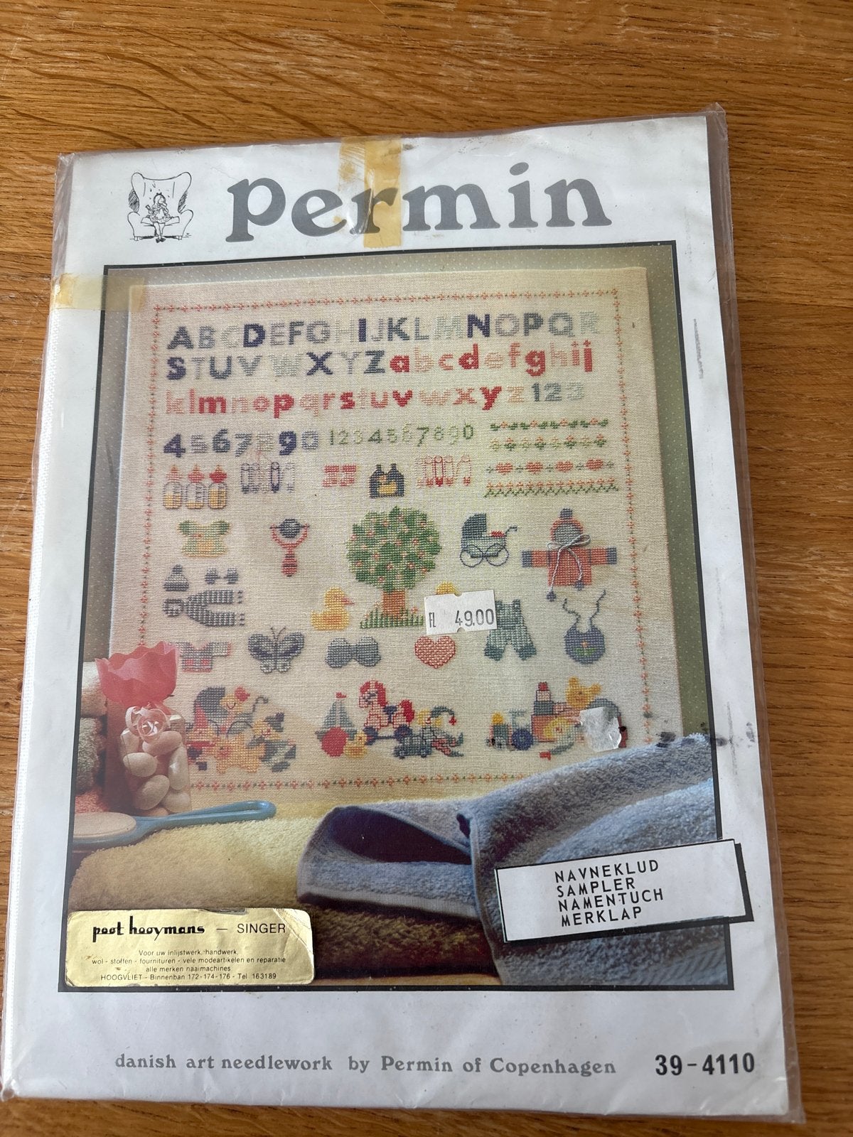 Permin Borduurpakket - Naamborduurwerk Baby/Kinderen, Ophalen of Verzenden, Nieuw, Handborduren, Borduurpakket