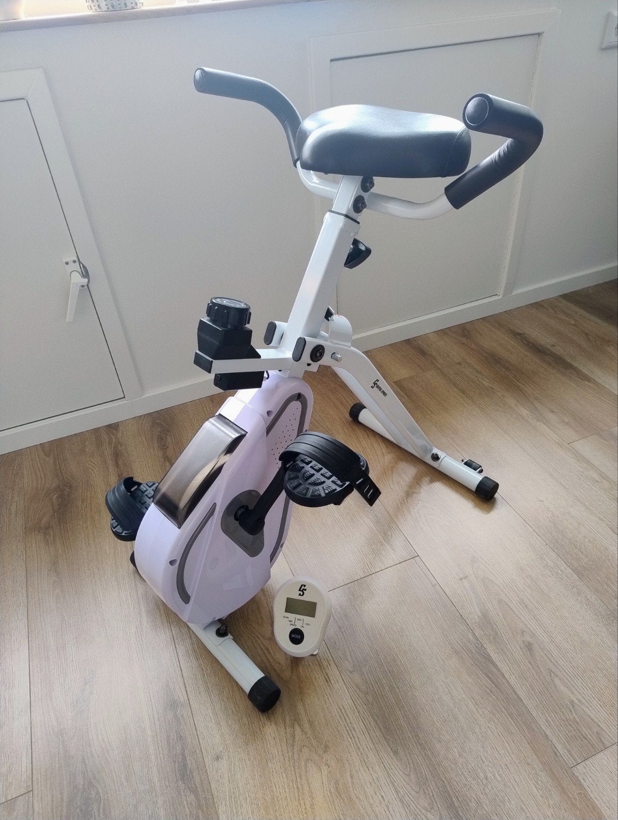 Capital Sports Azura Desk Bike wit, Sport en Fitness, Fitnessapparatuur, Ophalen, Benen, Zo goed als nieuw, Metaal