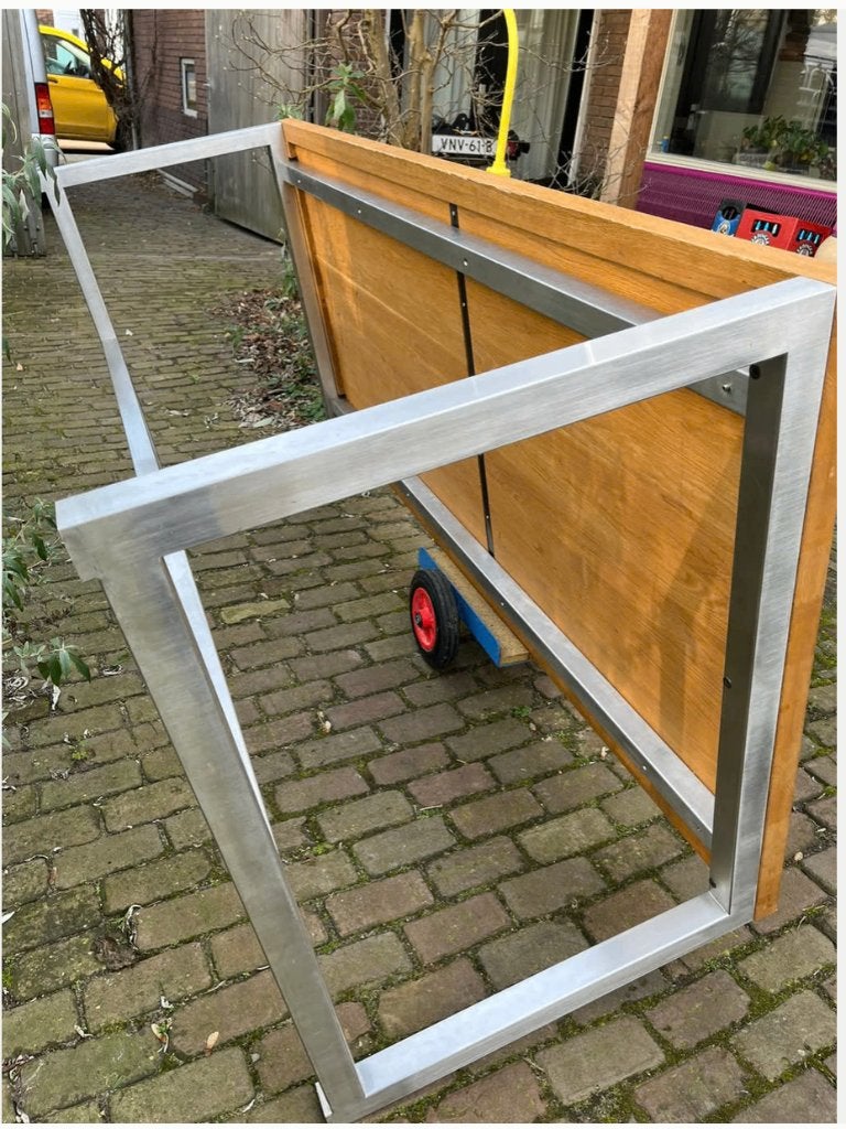 Linteloo Solution Han van der Donk Oak, eiken eettafel, Ophalen, Gebruikt, 200 cm of meer, 50 tot 100 cm