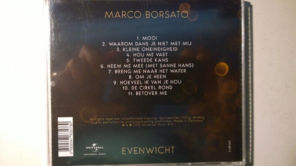 Marco Borsato - Evenwicht, Ophalen of Verzenden, Zo goed als nieuw, Pop