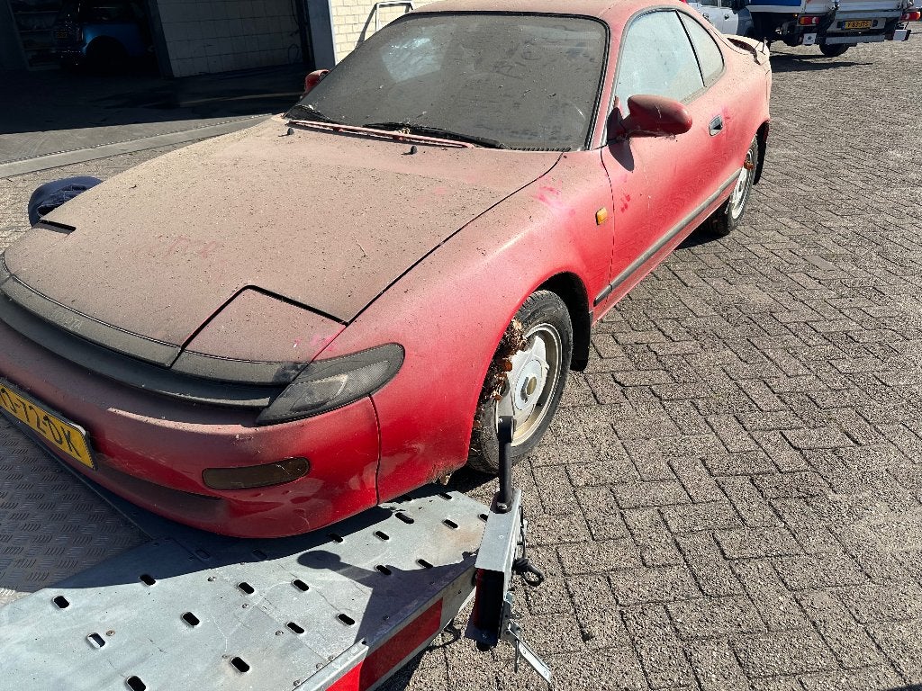 Toyota Celica 1.6 Sti-16 LB U9 1990 Rood, Auto's, Achterwielaandrijving, 4 cilinders, Origineel Nederlands, 1200 kg