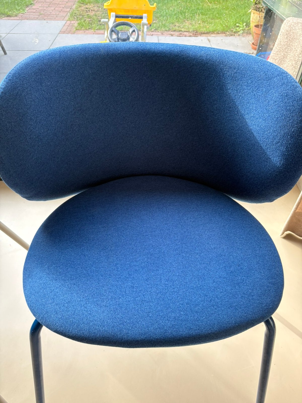 Krylbo eetkamerstoel 4x, Huis en Inrichting, Ophalen, Zo goed als nieuw, Blauw