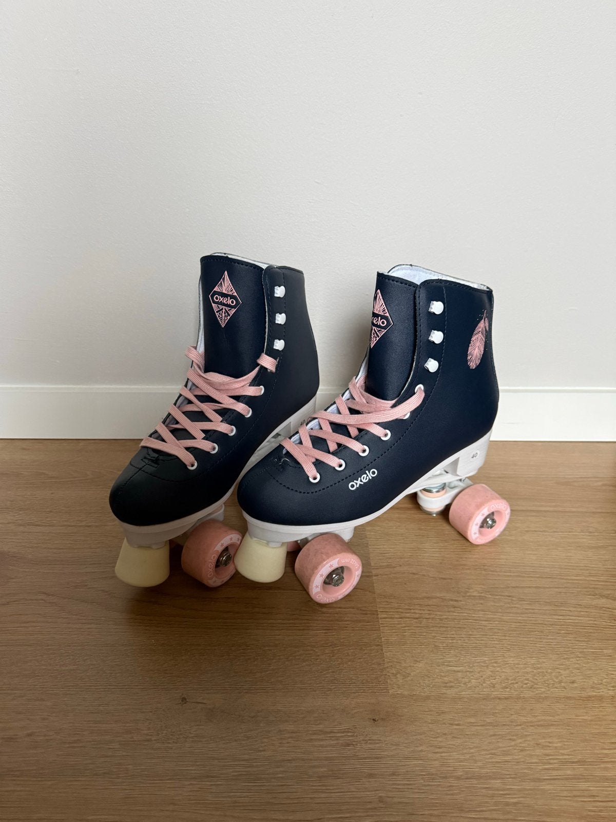 Oxelo Quad Skates RS Quad 100 Navy Roze - Maat 40, Ophalen, Zo goed als nieuw, Dames