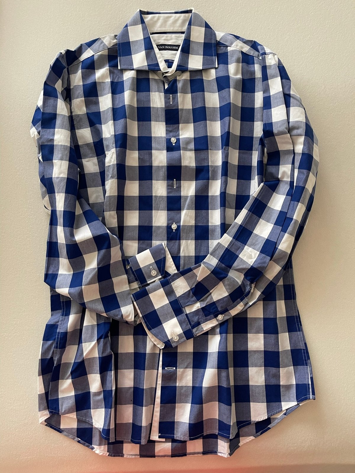 Overhemd van Kollum 16/41 nieuw, Kleding | Heren, Overhemden, Verzenden, Nieuw, Blauw, Halswijdte 41/42 (L)