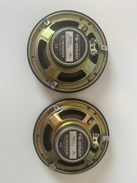 Pioneer TS-G1650 Autospeakers Set (16 cm) – 120W – Werkend!, Ophalen of Verzenden, Gebruikt