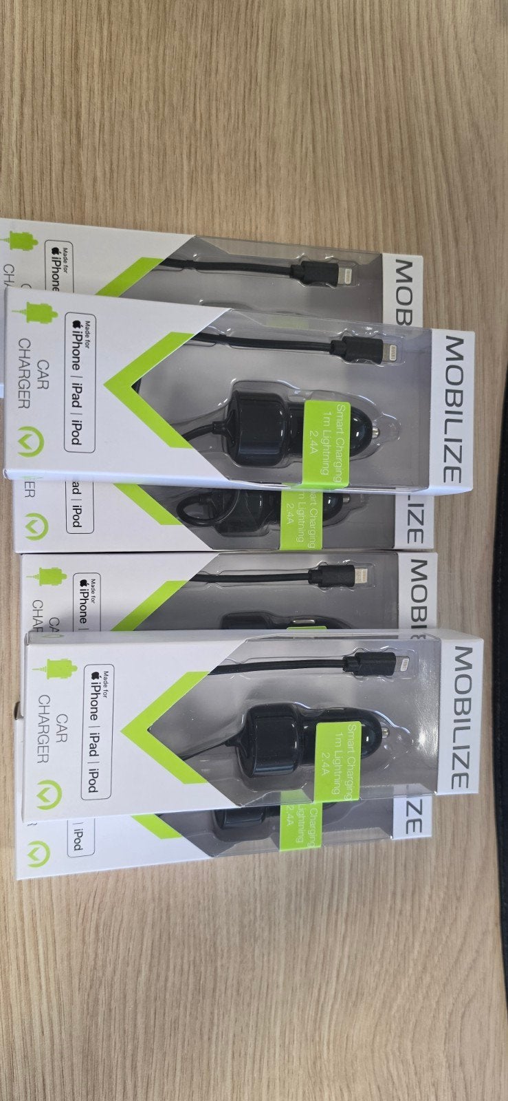 Mobilize Auto Oplader met Lightning Kabel voor iPhone/iPad, Ophalen of Verzenden, Nieuw