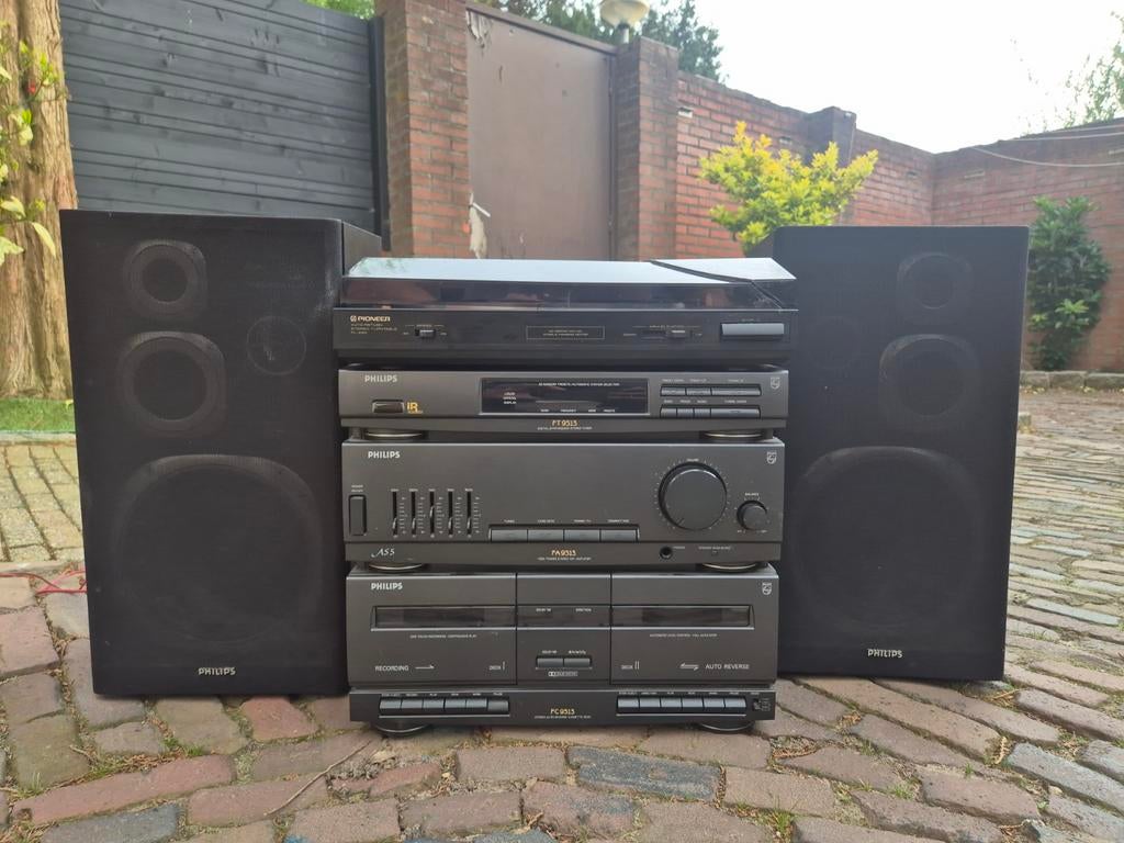 Philips FA9513 versterker met AK251/20 boekenplankspeakers, Ophalen, Gebruikt, Speakers, Philips