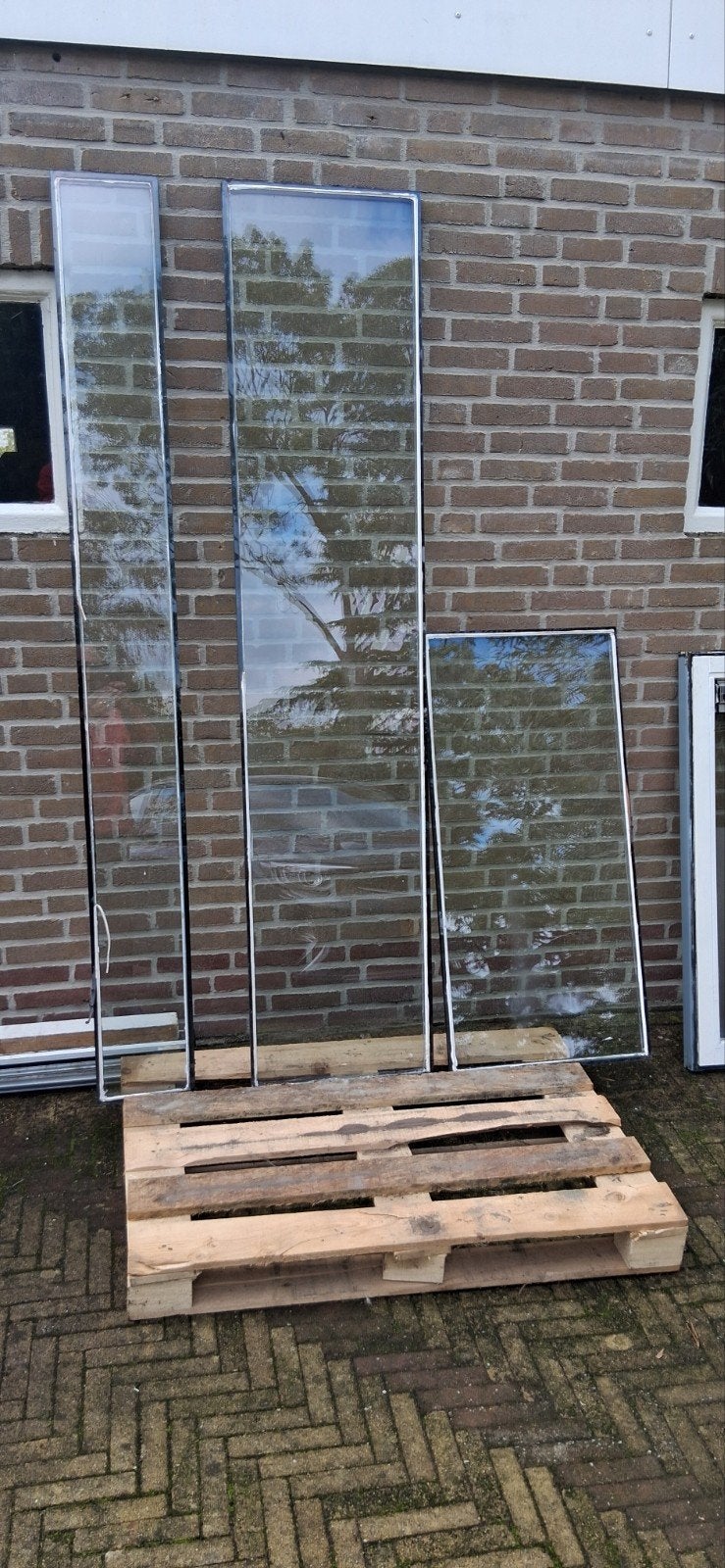 ruiten dubbelglas kozijnen, Doe-het-zelf en Verbouw, Ophalen of Verzenden, Gevelraam of Ruit, Dubbelglas