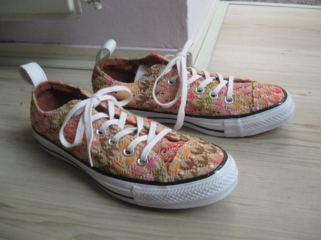 CONVERSE ALL STARs MISSONI multicolor maat 37 als nieuw, Overige kleuren, Ophalen of Verzenden, Converse All Stars, Sneakers of Gympen