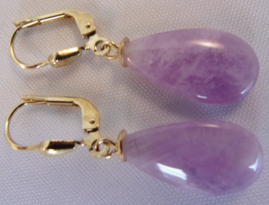Nieuwe gouden oorhangers met Amethist, Hangers, Verzenden, Paars, Nieuw
