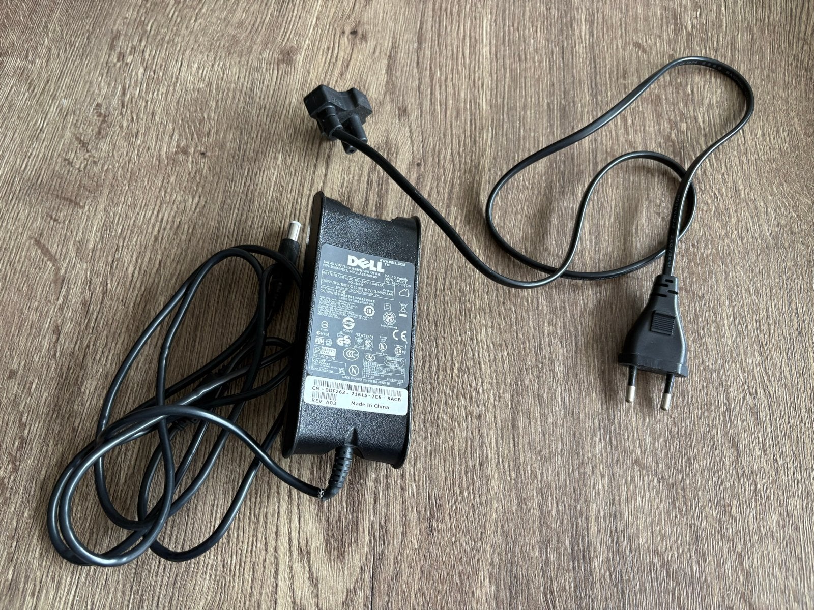 Originele Dell 65W AC Adapter Oplader (PA-12 Family), Computers en Software, Ophalen of Verzenden, Gebruikt