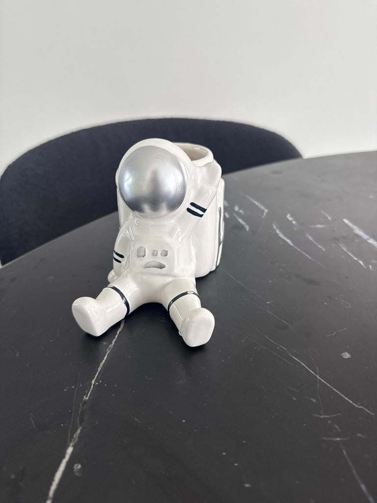 Astronaut potje, Gebruikt, Ophalen of Verzenden, Modern, Wit
