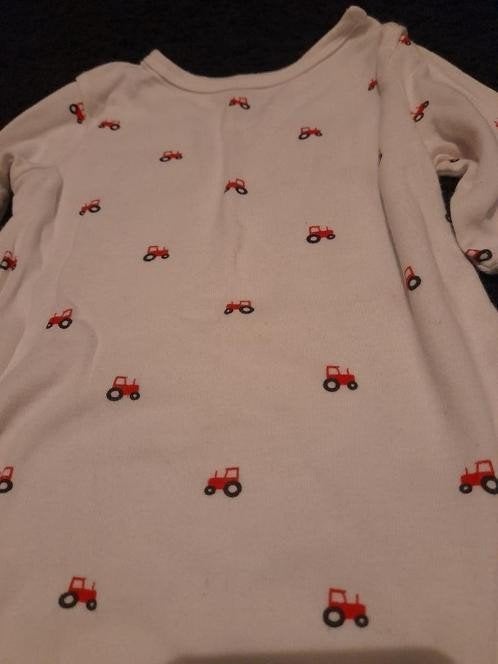 H&M Basic Organic Cotton Romper met Tractoren (Maat 86), Ophalen of Verzenden, Zo goed als nieuw, H&M, Jongetje of Meisje