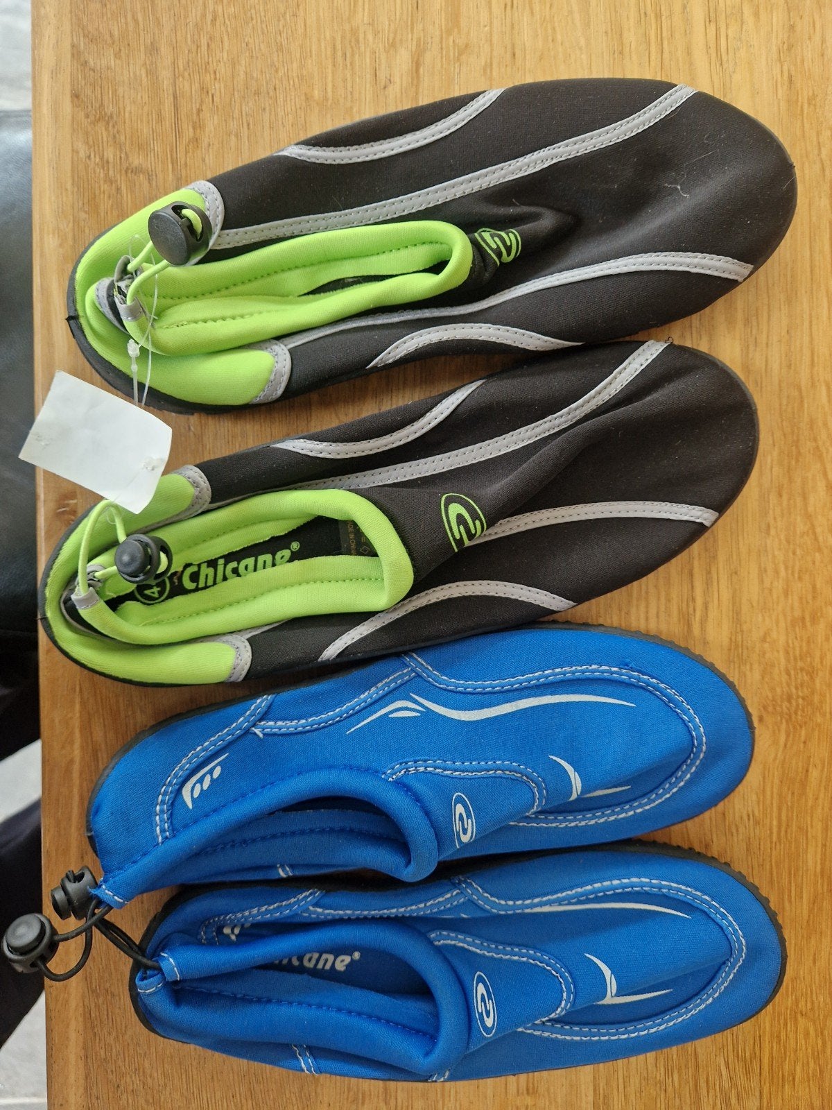 Chicane Waterschoenen - Zwart & Blauw (2 paar) maat 44 en 40, Zeil- of Surfschoenen, Chicane, Ophalen of Verzenden, Zo goed als nieuw