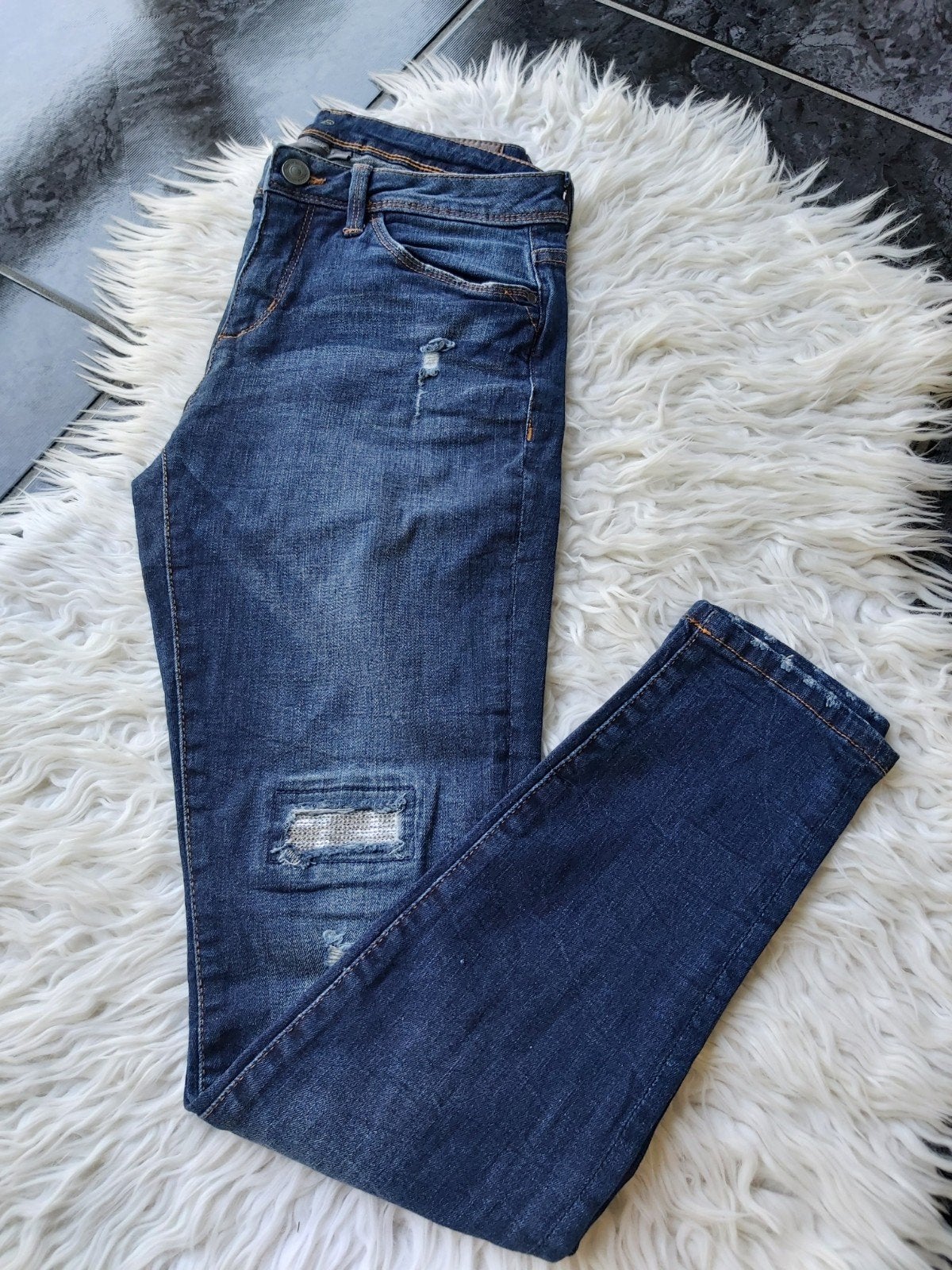 Skinny spijkerbroek van Clockhouse maat L, Kleding | Dames, Spijkerbroeken en Jeans, Blauw, Ophalen of Verzenden, Zo goed als nieuw