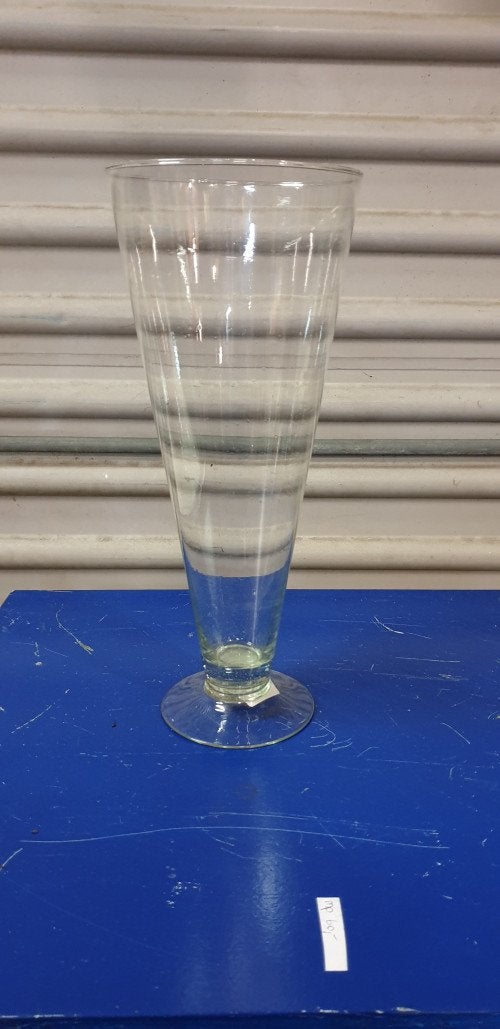 vaas trompet vorm van glas, Ophalen of Verzenden