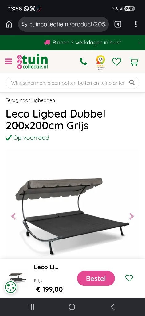 Tuinbed, Ophalen, Nieuw, Overige materialen