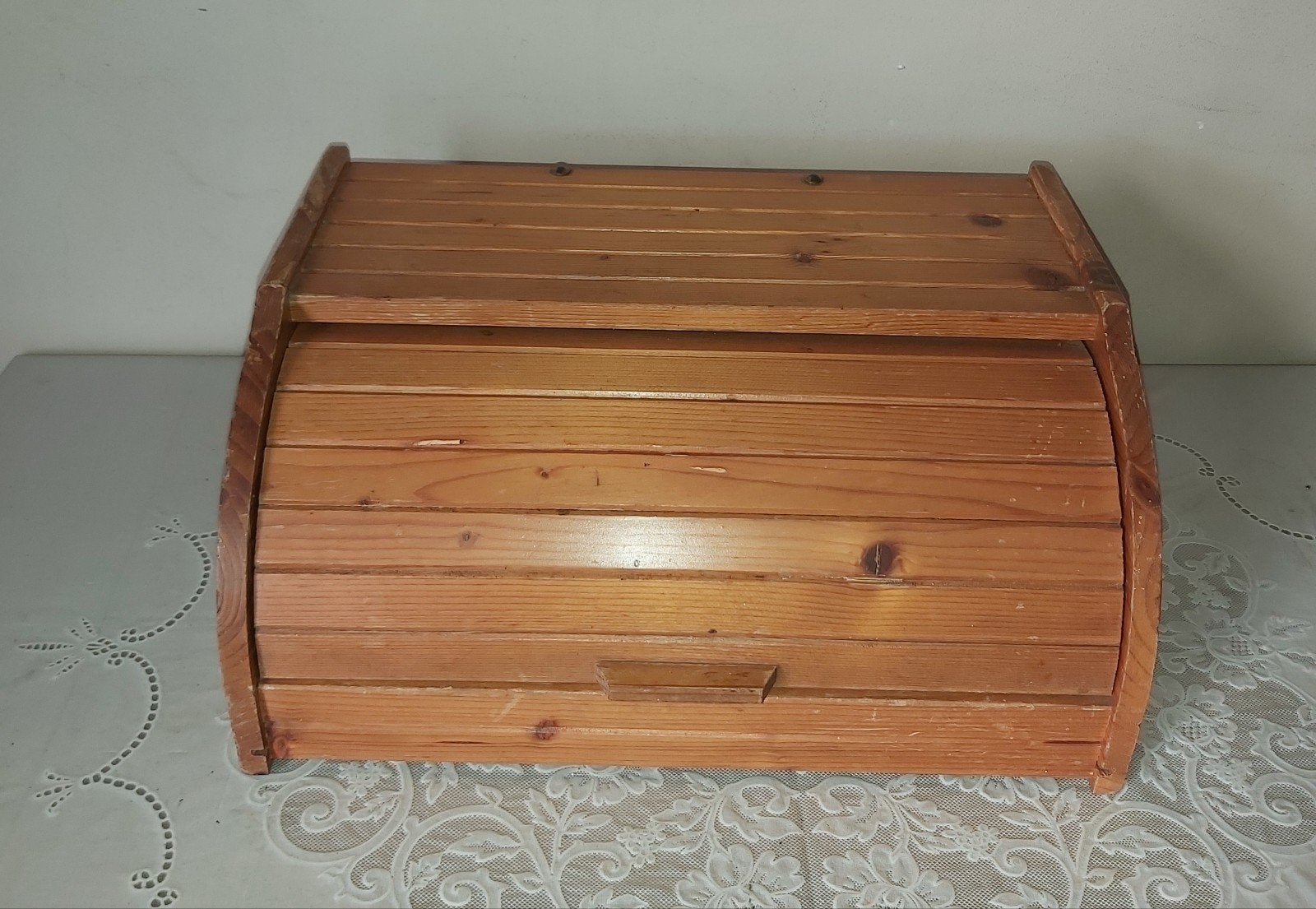 broodtrommel houten Broodtrommel decoratie, Antiek en Kunst, Ophalen of Verzenden