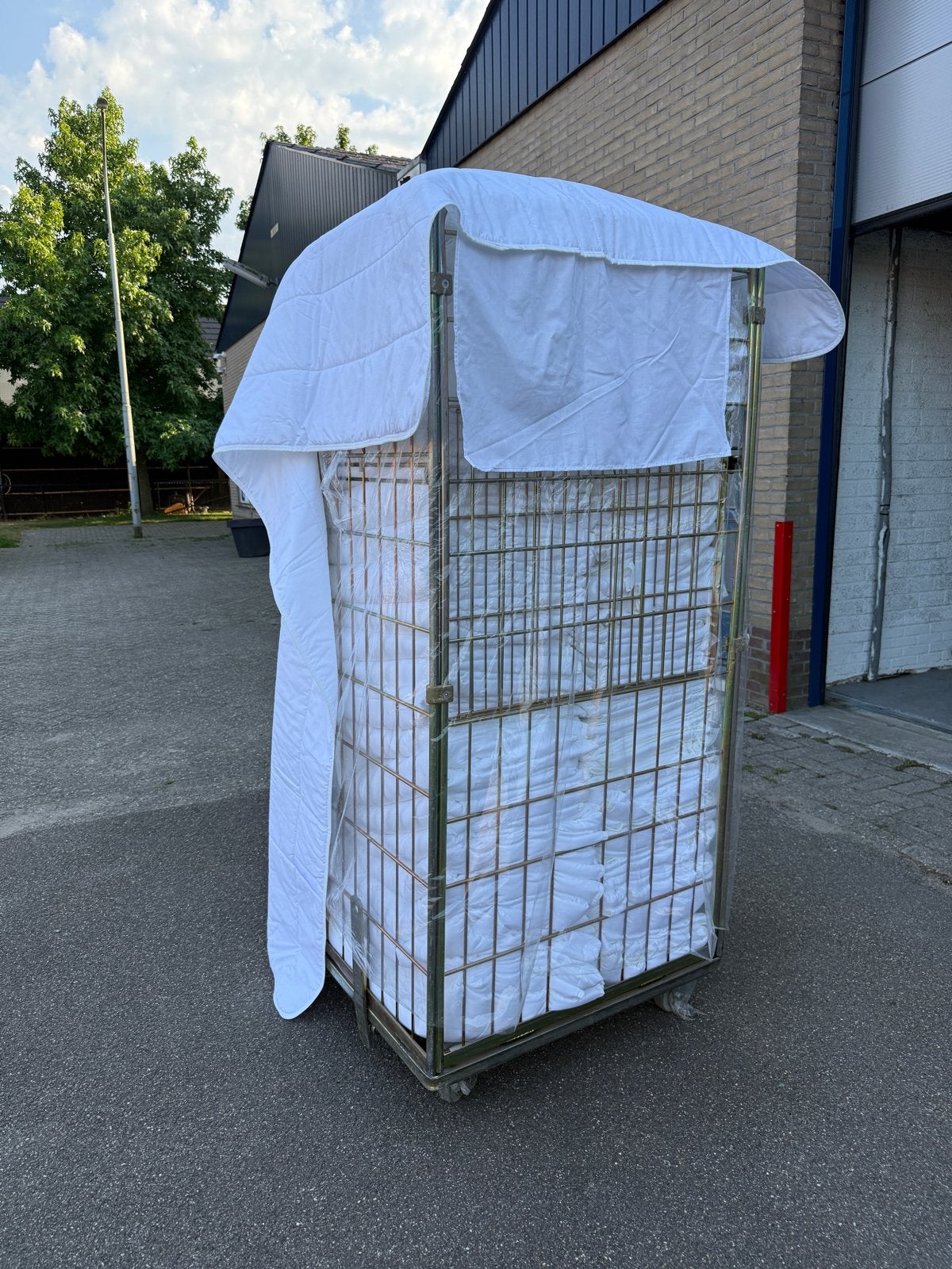 Partij 1- persoons zomerdekbedden, Ophalen, Nieuw, Wit, Deken of Dekbed