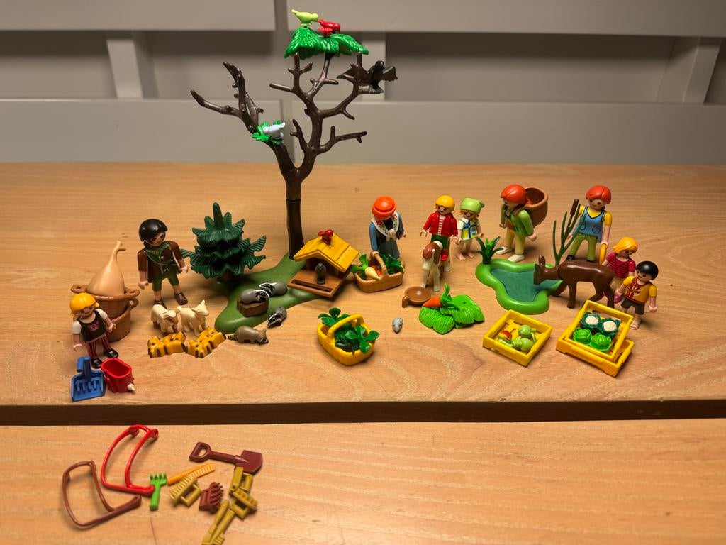 Playmobil bosdieren en boerderij figuren set, Ophalen of Verzenden, Gebruikt, Complete set