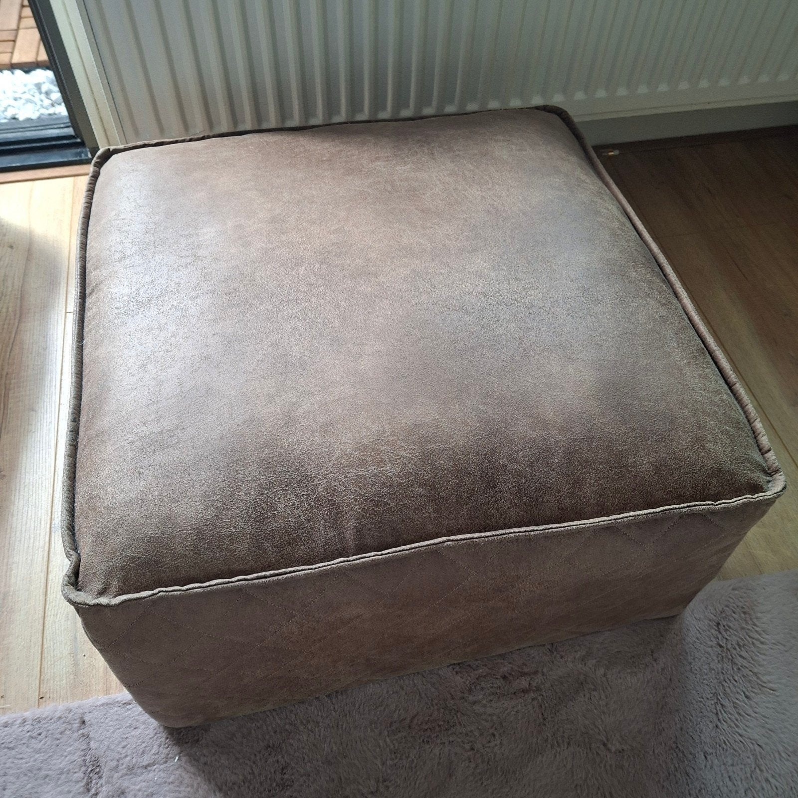 Poef Riveira Maison, Ophalen, Overige materialen, Vierkant, 75 tot 100 cm