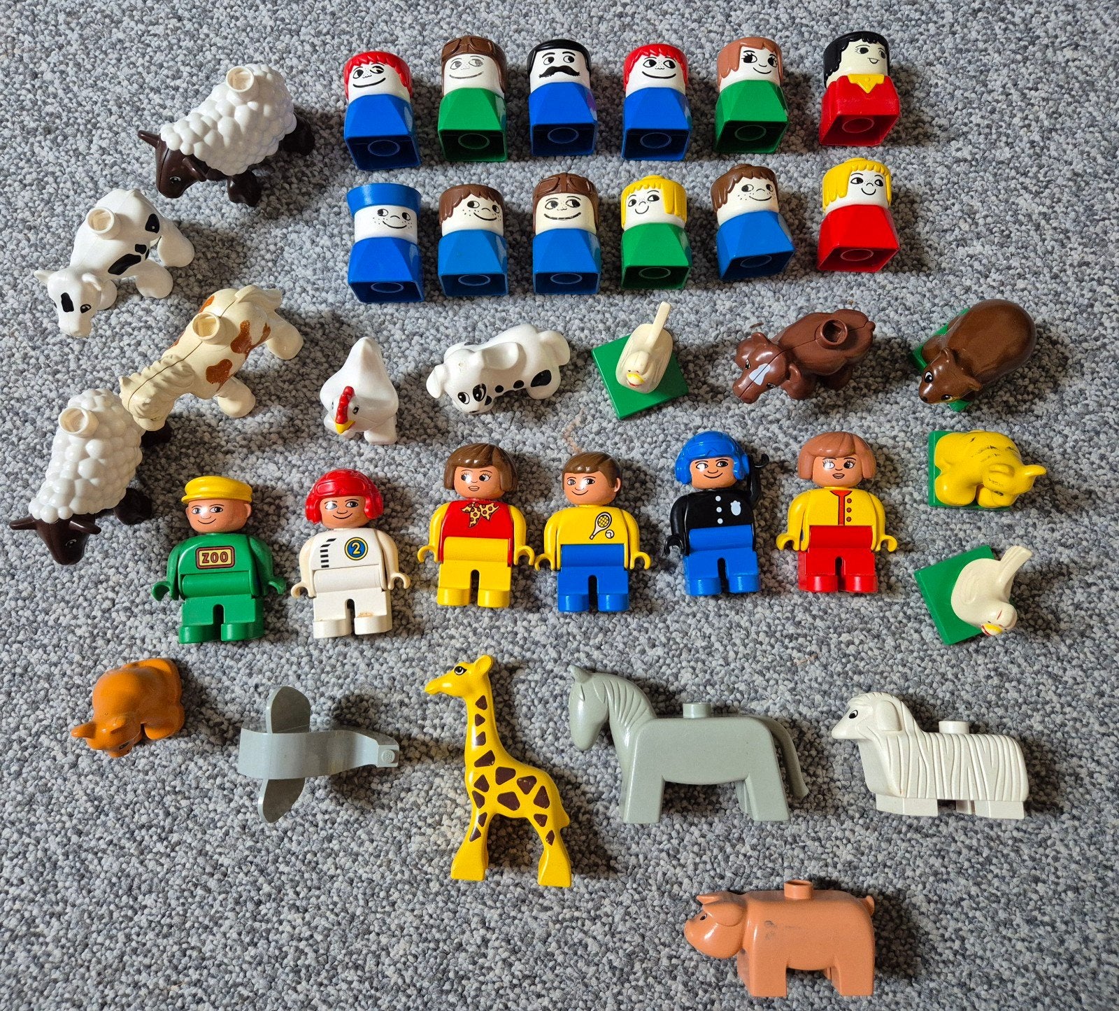 Grote set LEGO Duplo figuren en dieren, Ophalen of Verzenden, Gebruikt, Jongen of Meisje