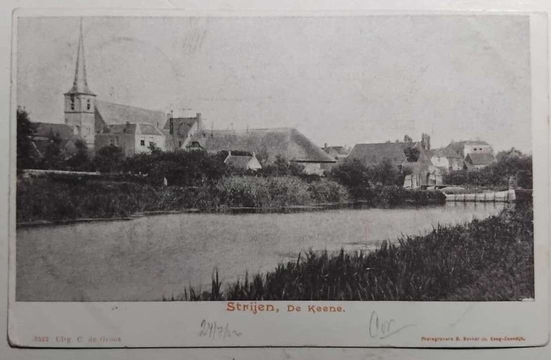 Strijen (Hoeksche Waard) - De Keene - 1902, Ophalen of Verzenden, Voor 1920, Gelopen, Zuid-Holland