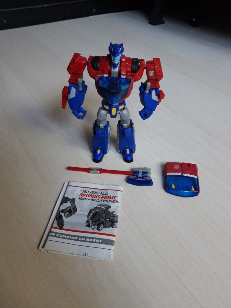Transformers Animated Optimus Prime Cybertron Mode, Verzamelen, Transformers, Overige generaties, Verzenden, Zo goed als nieuw
