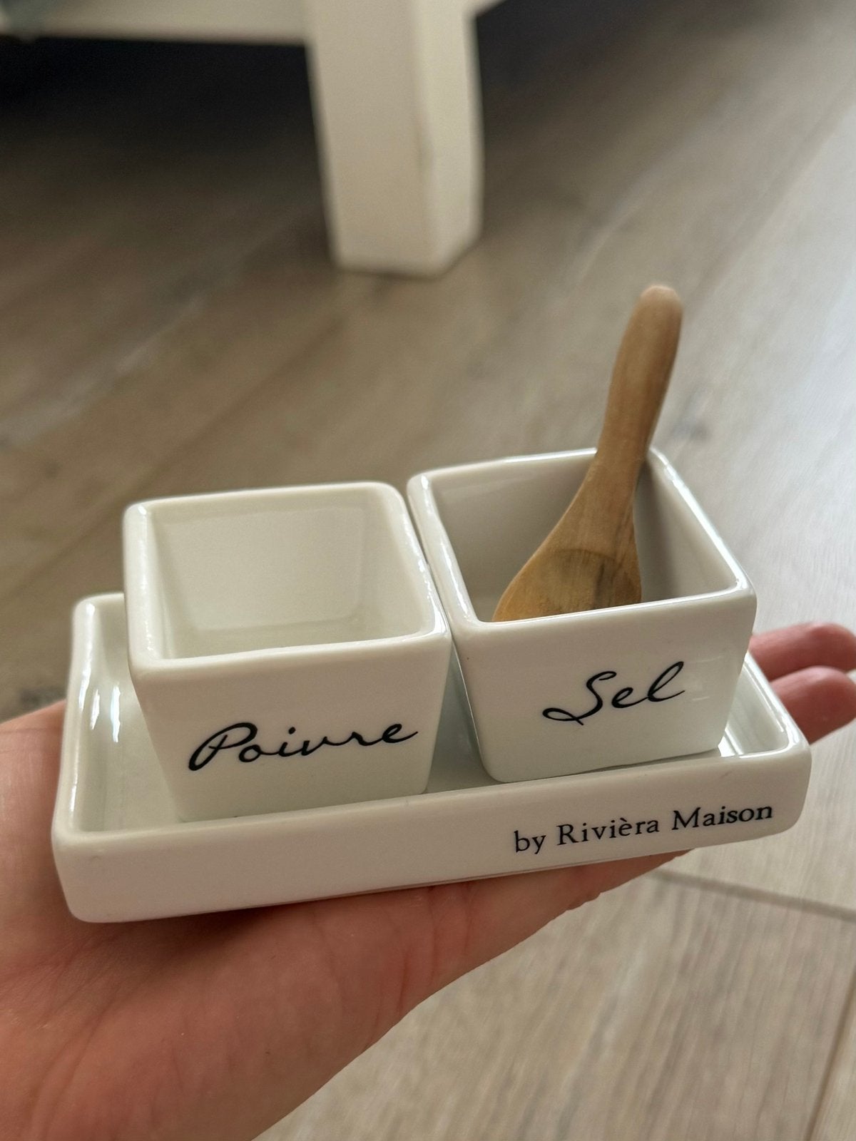 Rivièra Maison Poivre Sel Set Peper en Zout Dishwasher Safe, Verzenden, Zo goed als nieuw, Overige stijlen, Overige typen