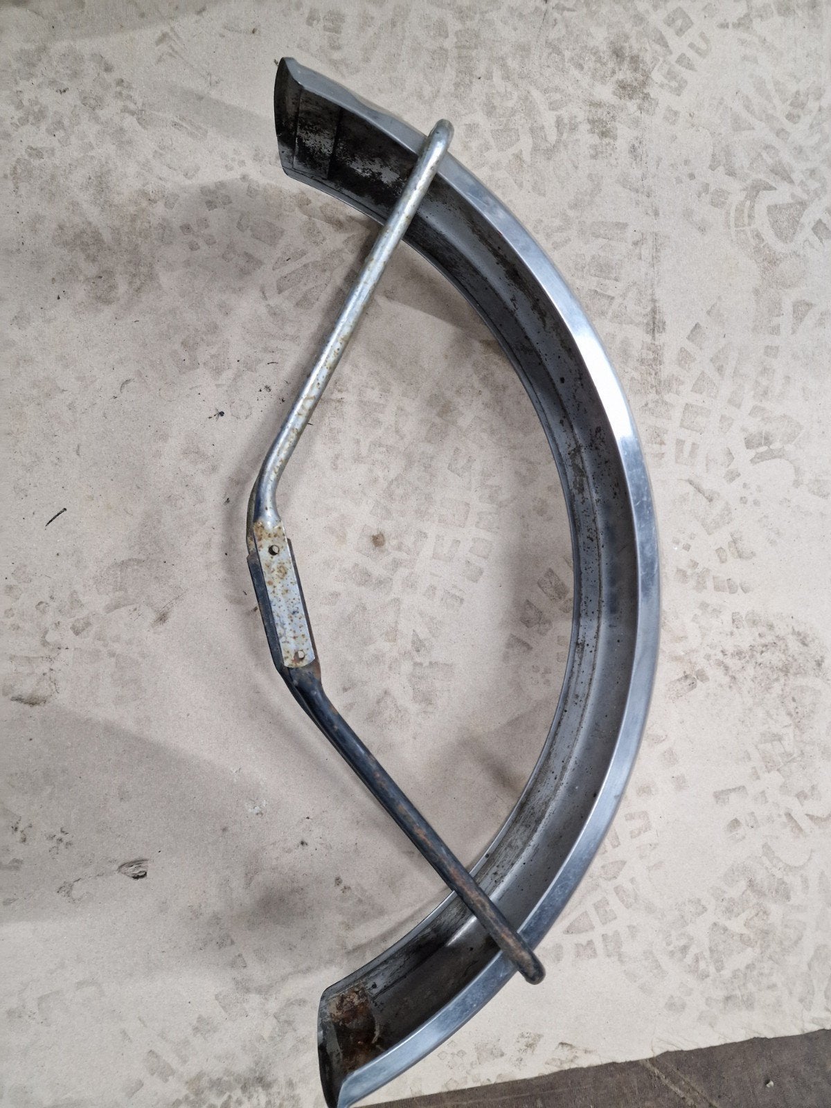 Kreidler RVS voorspatbord met beugels, goed te gebruiken., Ophalen of Verzenden, Gebruikt, Frame