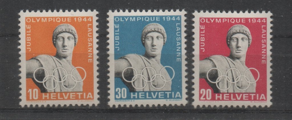 Z215 Zwitserland 429/31 postfris Sport, Verzenden, Postfris