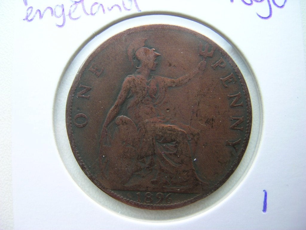 Penny 1896 Engeland, Ophalen of Verzenden, Overige landen, Losse munt