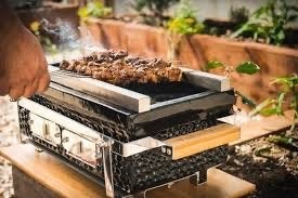 YAKINIKU Shichirin Japanse tafel bbq + €190 aan accessoires, Ophalen, Zo goed als nieuw, Met accessoires
