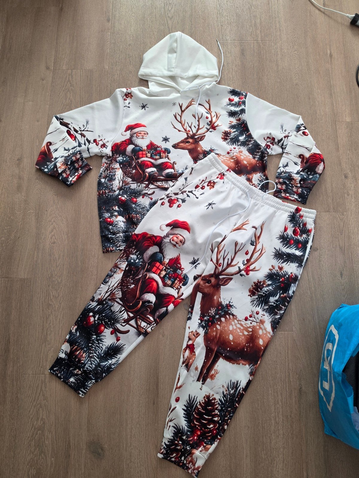 Kerstpak maat 3XL, Kleding | Heren, Ophalen of Verzenden, Zo goed als nieuw, Overige maten, Wit