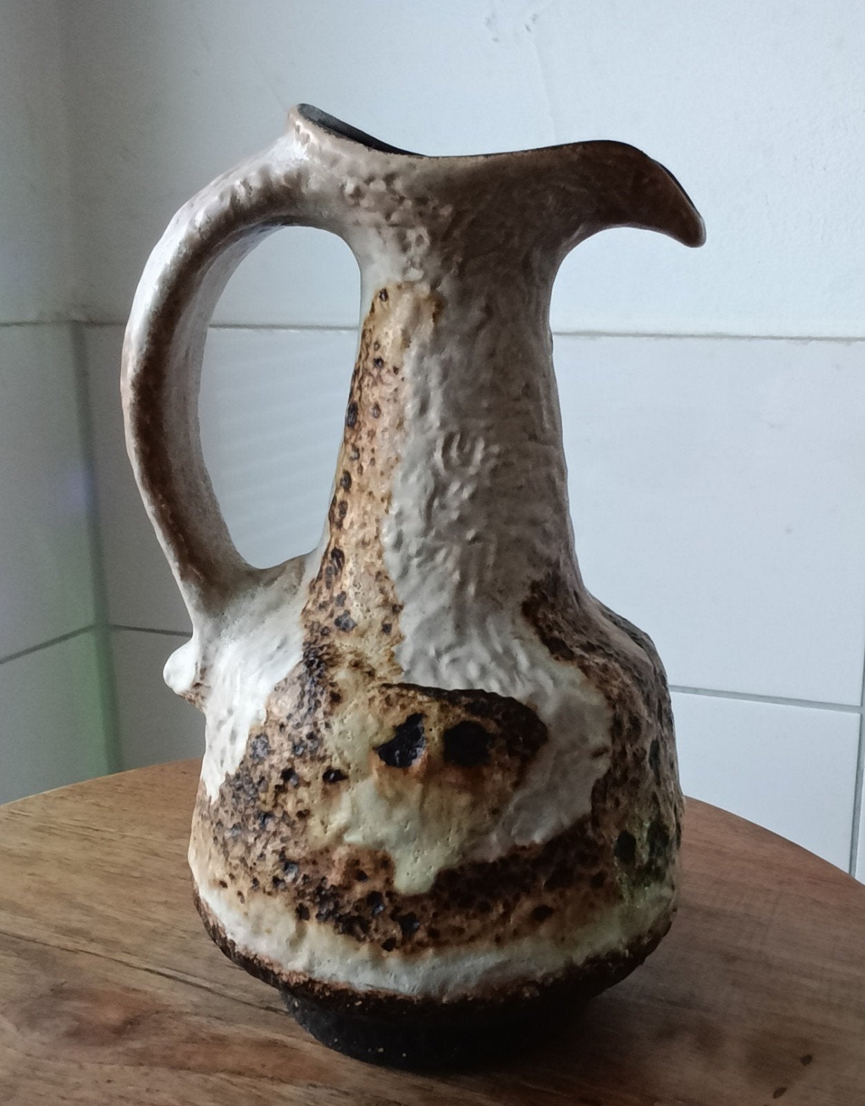 Dumler & Breiden Fat Lava pitcher vase 23cm ., Ophalen of Verzenden