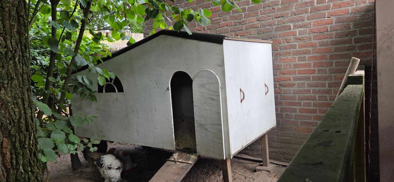 Zelfgemaakt kippenhok, Ophalen, Kippenhok of Kippenren