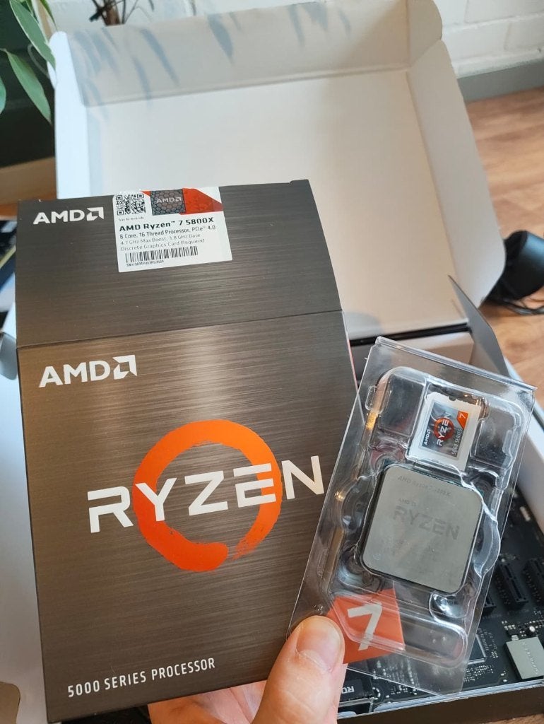 AMD Ryzen 7 5800X UN-Boxed, Computers en Software, Processors, 8-core, Ophalen of Verzenden, Zo goed als nieuw, AMD Ryzen 7