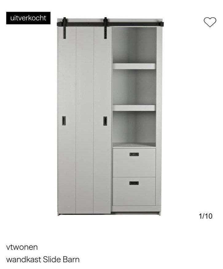 Vt wonen wandkast Slide Barn, Ophalen, 100 tot 150 cm, 200 cm of meer, Zo goed als nieuw