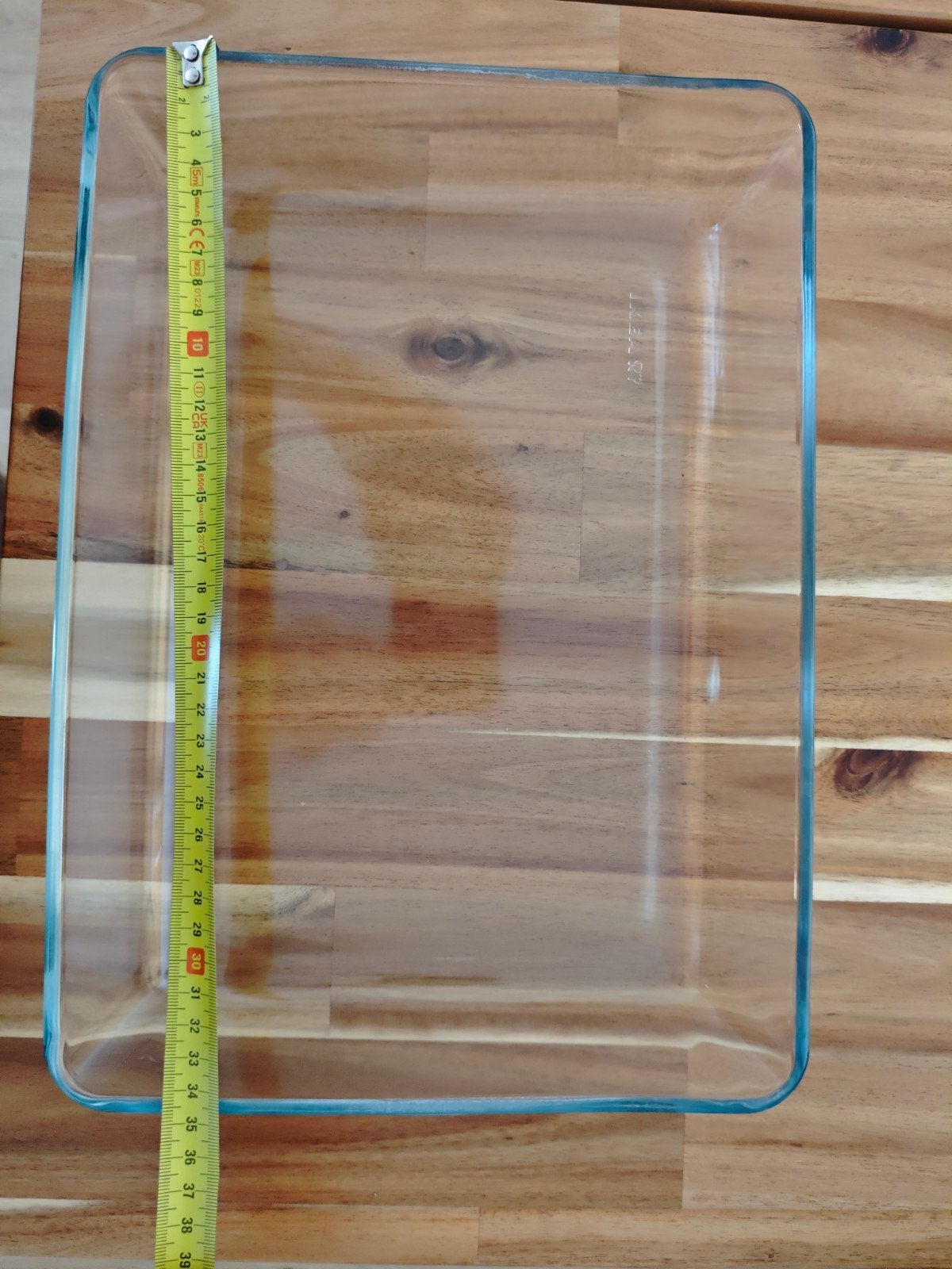 IKEA MIXTUR Ovenschaal/serveerschaal van helder glas, IKEA, Ophalen of Verzenden, Zo goed als nieuw, Glas