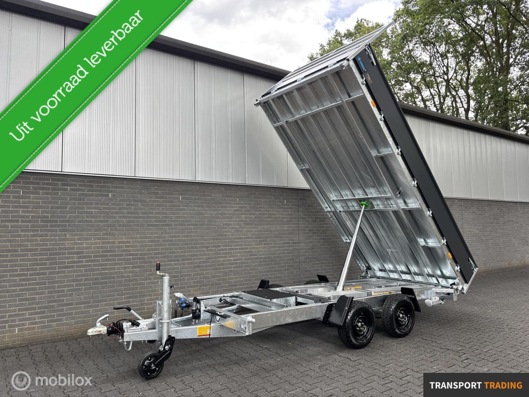Hapert Cobalt 3500KG kipper tandem 405x200 cm + oprijpakket!, Auto diversen, Aanhangers en Bagagewagens, Transport Trading, Nieuw