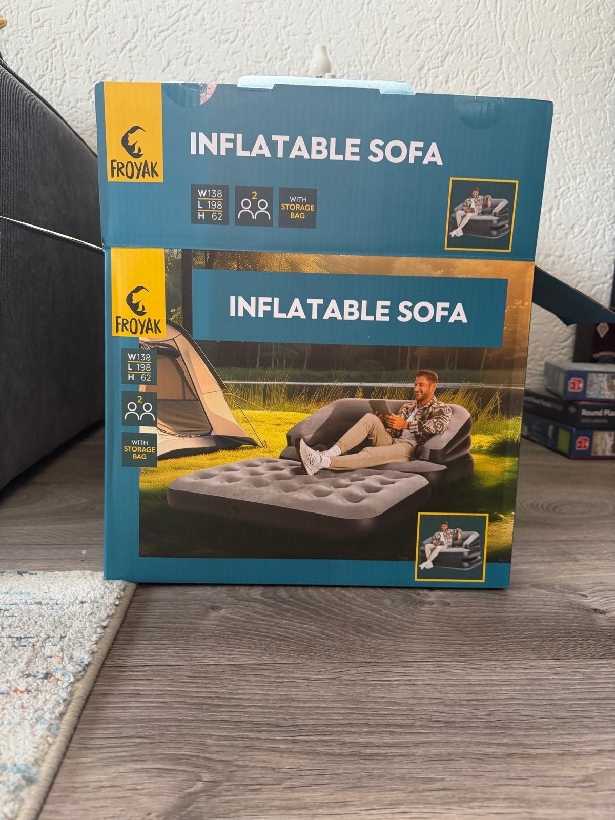 Froyak Opblaasbare Sofa, Ophalen, Nieuw