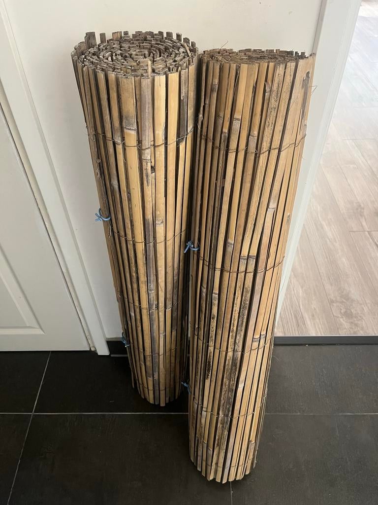 Bamboe tuinscherm 90x500cm, Ophalen, Overige materialen, Gebruikt, 3 tot 6 meter