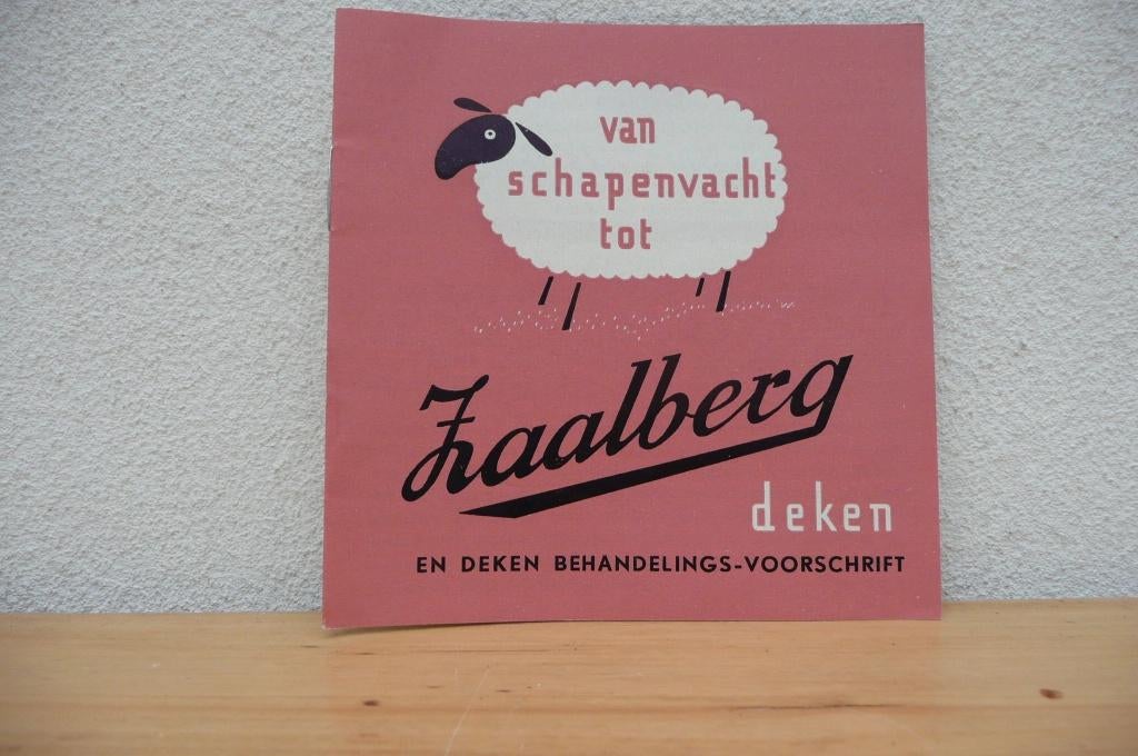 Zaalberg dekens folder (40d), Ophalen of Verzenden, Zo goed als nieuw, Folder