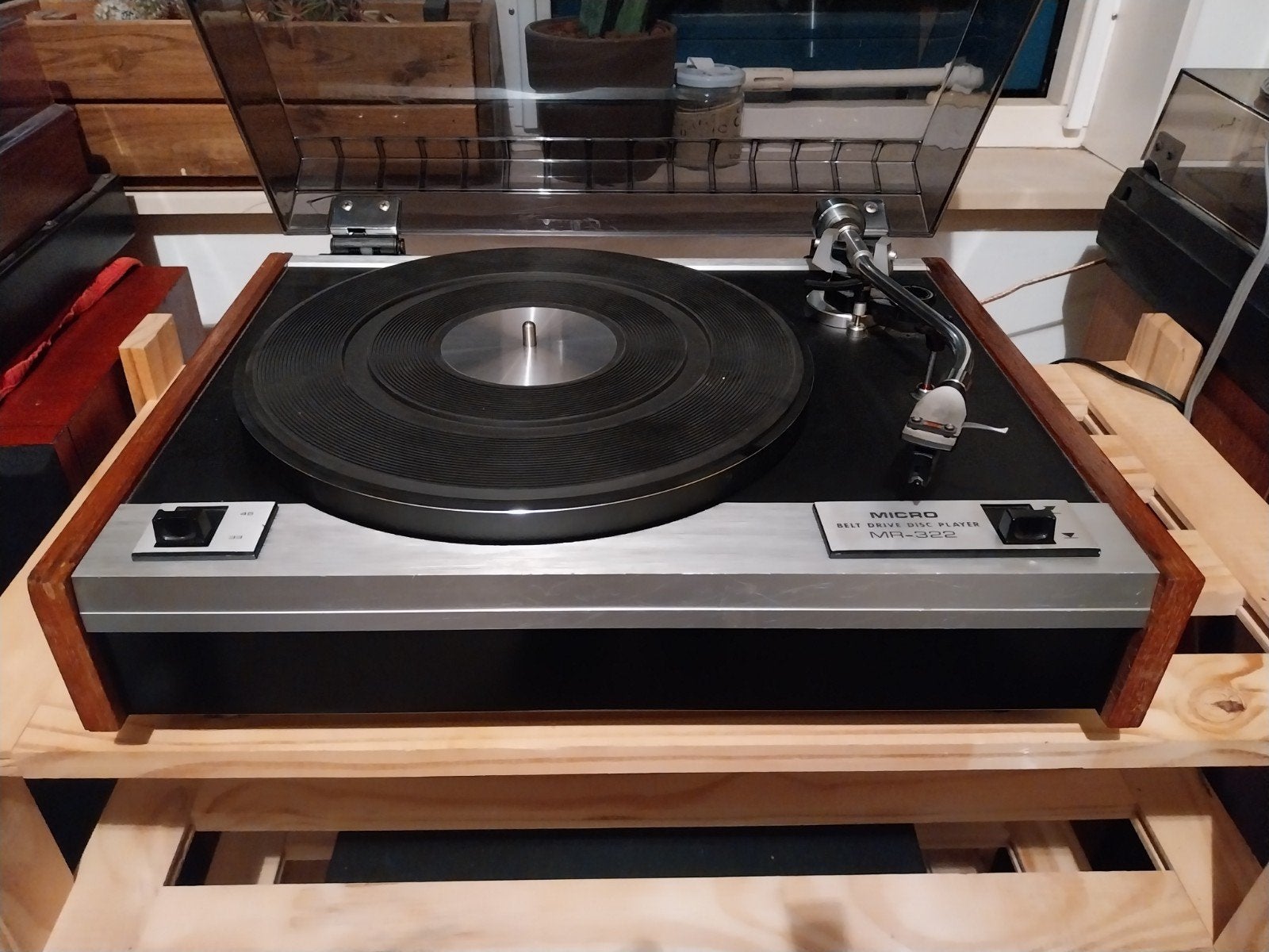 MICRO SEIKI MR 322, Ophalen of Verzenden, Zo goed als nieuw, Platenspeler, Overige merken